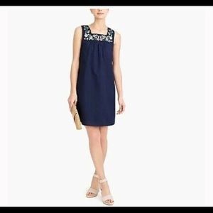 J. Crew Factory navy blue smock dress size M NWOT